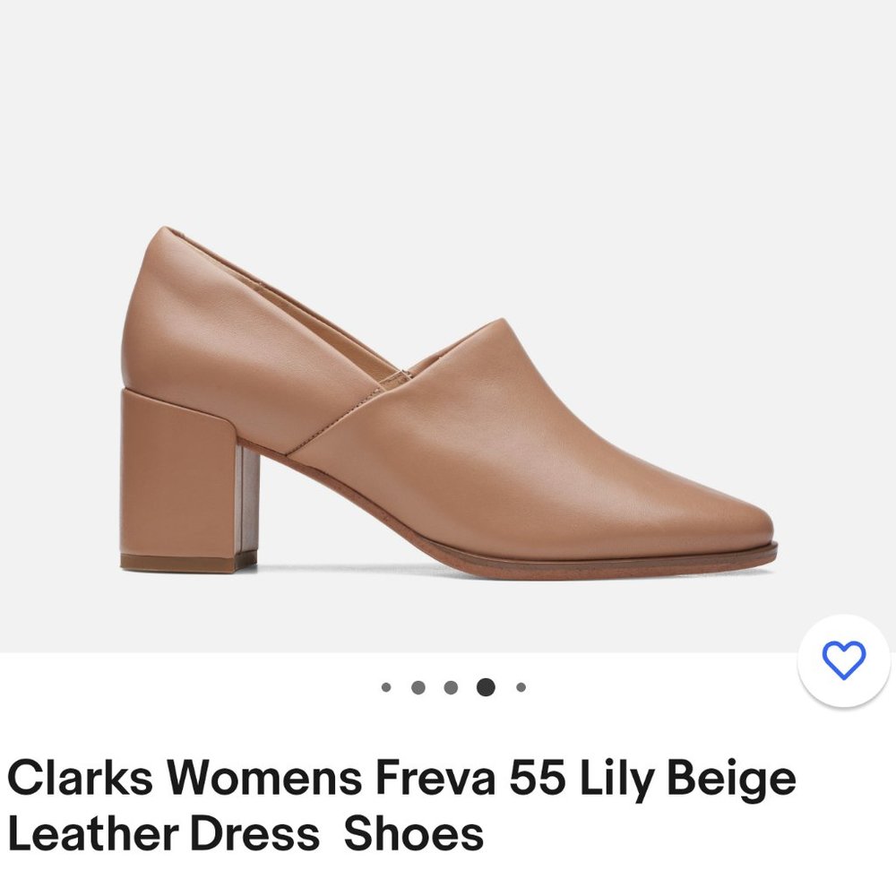 Clarks Women's Freva 55 Lily Leather Dress Shoes